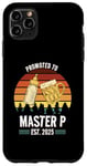 Coque pour iPhone 11 Pro Max Funny New Grandpa Design - Promoted to Master P 2025