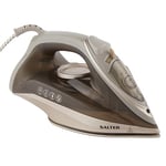 Salter SAL01480 Steam Iron – Precision Tip Ceramic Soleplate, Fast Heat Up, Easy Grip Comfort Ironing, Anti Drip/Calc, Self-Clean Function, Variable Temperature, Vertical Steaming Shot, 230ml, 2200W