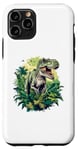 Coque pour iPhone 11 Pro Jurassic World - Tyrannosaure Rex - Portrait de dinosaure