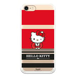 Personalaizer Original Case Compatible with iPhone 7 or iPhone 8 or SE 2020 with a Hello Kitty Red and Black Stripes design