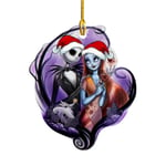 The Nightmare Before Christmas Jack & Sally Hänge Julgran F