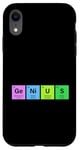 Coque pour iPhone XR GENIUS Tableau périodique Science Cadeau STEM Lab Chimiste Elements