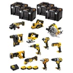 DeWALT Kit DWK1201T (DCD996+DCH273+DCG405+DCF887+DCF894+DCS334+DCS570+ DCS355+DCP580+DCS367+DCL050+DCF620+3x5,0Ah+DCB115)