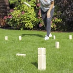 Ensemble de jeu de Kubb en bois d'extérieur HI