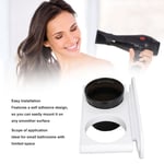 (White) Hair Dryer Holder Organizer Blow Dryer Hanger Wall Mounted With