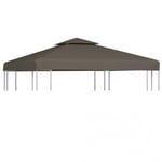 Paviljongtak med ventilering 310 g/m² 3x3 m taupe