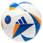 adidas Fotboll FUSSBALLLIEBE Club EURO 2024 - Vit/Blå/Gul, storlek Ball SZ. 5