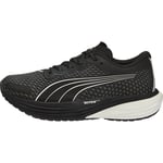 Puma Deviate Nitro 2 WTR Womens Running Shoes Black Cushioned Carbon Trainers