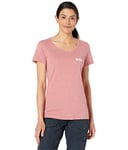 Fjallraven Fjällräven Logo T-Shirt W Tricot Femme, Multicolore (Raspberry Red-Melange), XL