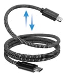 Smartline Magnetisk USB-C -> Lightning Kabel 1m svart