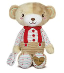 Clementoni Baby 17418, Bob the Bear Plush Toy for Babies, Ages 0 months Plus