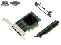 Kit Carte PCIe 4x ports LAN RJ45 Gigabit Ethernet 10 100 1000 Mbps pour LENOVO Tiny5 M720Q M920Q M920X P330
