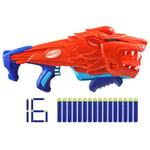 Nerf Junior Wild, Blaster Lionfury, Facile à Utiliser, 16 fléchettes Nerf Elite, Blaster Jouet d'extérieur Nerf Lion