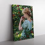 Big Box Art Charles C. Curran Scent of The Apple Canvas Wall Art Print Ready to Hang Picture, 76 x 50 cm (30 x 20 Inch), Multi-Coloured