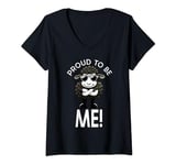 Womens Proud to Be the Outcast Black Sheep of the Family. V-Neck T-Shirt