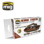 King Tiger Interior Colors Paint Set Ammo By Mig - MIG7165