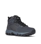 Columbia Men's Newton Ridge Plus II Suede Waterproof Boot, Breathable with High-Traction Grip Hiking, Shark/Black, 9.5 UK