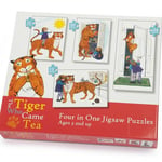 4-in-1 Jigsaw Puzzles - The Tiger Who Came To Tea - Judith Kerr