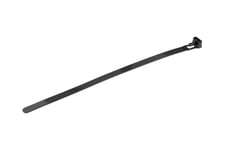 StarTech.com 20cm(8") Reusable Cable Ties, 7mm(1/4") wide, 50mm(1-7/8") Bundle Dia. 22kg(50lb) Tensile Strength, Releasable Nylon Ties, Indoor/Outdoor, 94V-2/UL Listed, 100 Pack, Black - Nylon 66 Plastic - TAA (CBMZTRB8BK) - kabelbånd - TAA-kompatibel