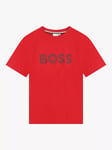 HUGO BOSS Kids' Logo T-Shirt, Red