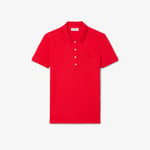 Lacoste Polo L.12.D slim fit en mini piqué stretch Taille 32 Rouge