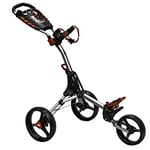 EZE GLIDE Compact+ 3 Wheel Golf Trolley -Silver Trolley,