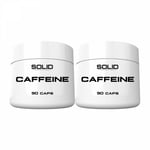 2 x SOLID Nutrition Caffeine, 90 caps