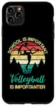 Coque pour iPhone 11 Pro Max L'école est importante mais le volleyball est importateur pour les jeunes enfants
