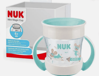 NUK Mini Magic Cup 160ml with drinking rim and lid 6+m Mouse Motif