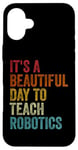 iPhone 16 Plus Vintage Robotics Instructor Inspiring Young Innovators Retro Case