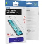 Wave Full Cover -panserglas, Samsung Galaxy S24 Ultra, sort ramme