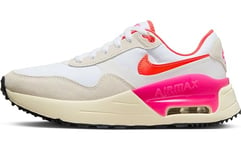 NIKE Femme W Air Max Systm Bas, White Bright Crimson Summit White, 40.5 EU