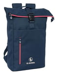 Safta M507 EL GANSO CLASSIC – Backpack with Flap for 15.6 Inch Laptop, Ideal for Different Ages, Comfortable and Versatile, Quality and Resistance, 28 x 13 x 42 cm, Navy Blue Unisex Children, navy,