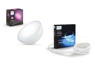 Lampe nomade connectée Philips Hue Go Led + Ruban lumineux Hue Lighstrip Plus 2 m