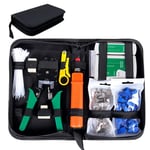 SGILE 9 en 1 Professional Testeur de Network Réseau Câble Kits d'Outils de Réparation d'Ordinateur Net Maintenance de Testeur de LAN, Réseau Ensemble d'Outils Approprié au Bricolage