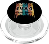 Vintage 1984 Anniversaire 41 ans Homme Femme Année 80 PopSockets PopGrip pour MagSafe