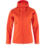 Fjällräven Womens Abisko Lite Trekking Jacket (Orange (FLAME ORANGE/214) Small)