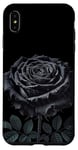 Coque pour iPhone XS Max Rose noire gothique pour fille - Pour la Saint-Valentin, Halloween