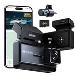 Pelsee P3 4K Dash Cam Front and Rear,Free 64GB SD Card, 4K+1080P Dual Dash Camera for Cars with Wi-Fi, GPS, ADAS, BSD, 3" IPS Display Car Camera, APP- Voice Control, Night Vision, 24H Parking Mode