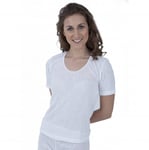 Ladies Thermal Wear Short Sleeve T Shirt Polyviscose Range (British Made) - Bust Fit: 38-40inch (14-16)