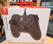 PowerA Wired Controller for Nintendo Switch - Black, New Sealed