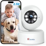 2,5K 4Mp Caméra Surveillance Wifi Intérieure, 2,4/5Ghz Ptz Camera Avec Vision Nocturne Couleur 20M, Ptz 355°/ 120°, Détection Humaine/Mouvement & Suivi Automatique Pour Bébé/Animaux (1)