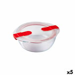 Hermetisk matlåda Pyrex Cook&heat 1,1 L 21 x 18 x 7 cm Transparent Glas (5 antal)