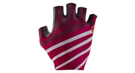 Gants courts unisexe castelli competizione 2 rouge bordeaux