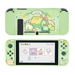 GeekShare Coque de protection compatible avec Switch - Coque fine en TPU souple compatible avec Switch Console et Joy-Con - Matcha Froggy