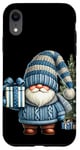 iPhone XR Santa Gnome In Blue Christmas Sweaters For Women Funny Xmas Case