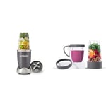 NUTRiBULLET NBR-0509 600 Series Starter Kit - Nutrient Extractor High Speed Blender - 600 W - Graphite + NutriBullet Deluxe Upgrade Kit (As Seen on High Street TV), Packaging may vary