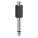 Adapter Audio RCA Socket to 6.3 Jack Mono