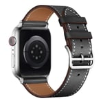 Imak Läderarmband Apple Watch 42/44/45/49 mm Svart