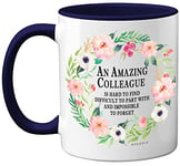 Stuff4 Retirement Gifts for Women, Leaving Gifts for Colleagues Women, Retirement Gift Ideas for Men or Women, Sorry Your Leaving Gifts, 11oz Ceramic Dishwasher Safe Navy Blue Mugs